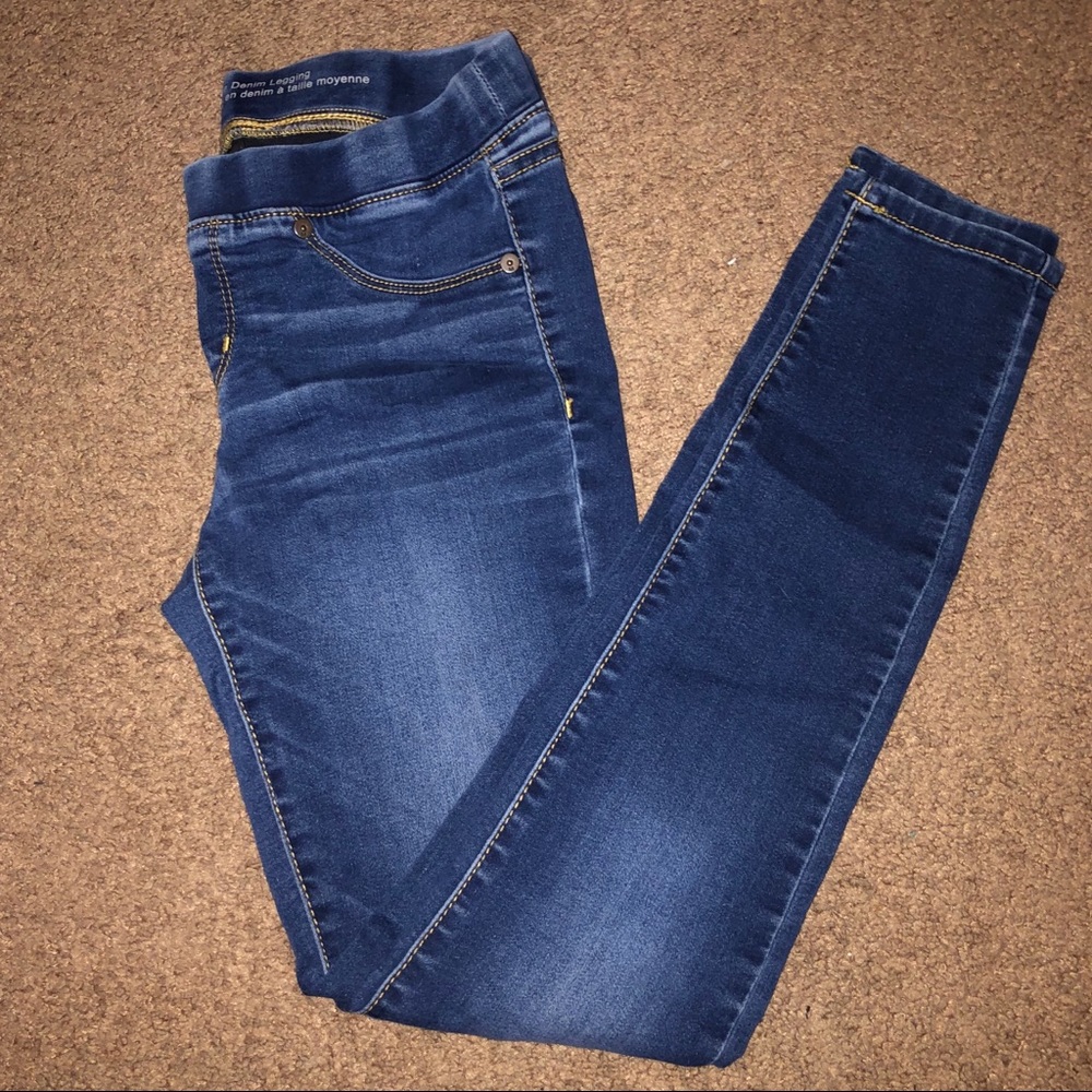 mid rise denim leggings 💙